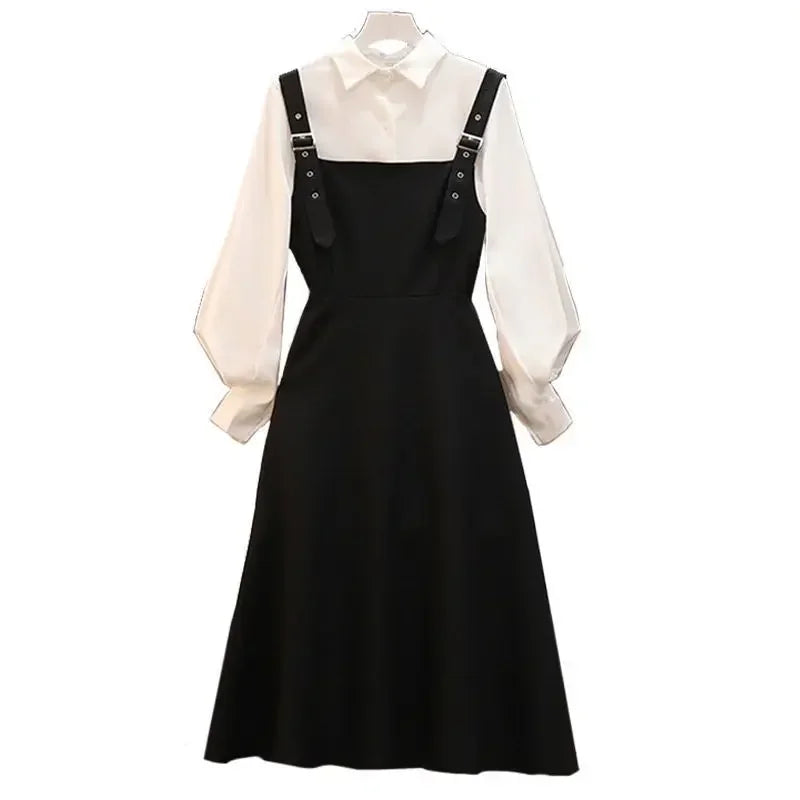 Set Spring and Autumn Suit Women Fashion Shirt and Dress - Vusy Kawaii Shop