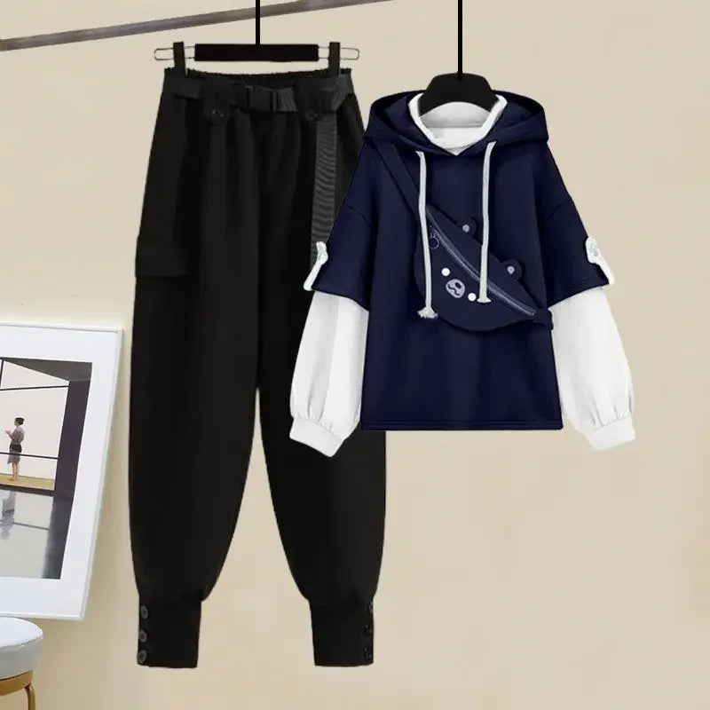 Plus Size Fashionable Sweatshirt Waist-Fitted Slimming Bell - Vusy Kawaii Shop