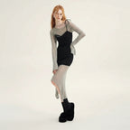 Fashionable Avant-Garde Design False Two-Piece Patchwork - Vusy Kawaii Shop