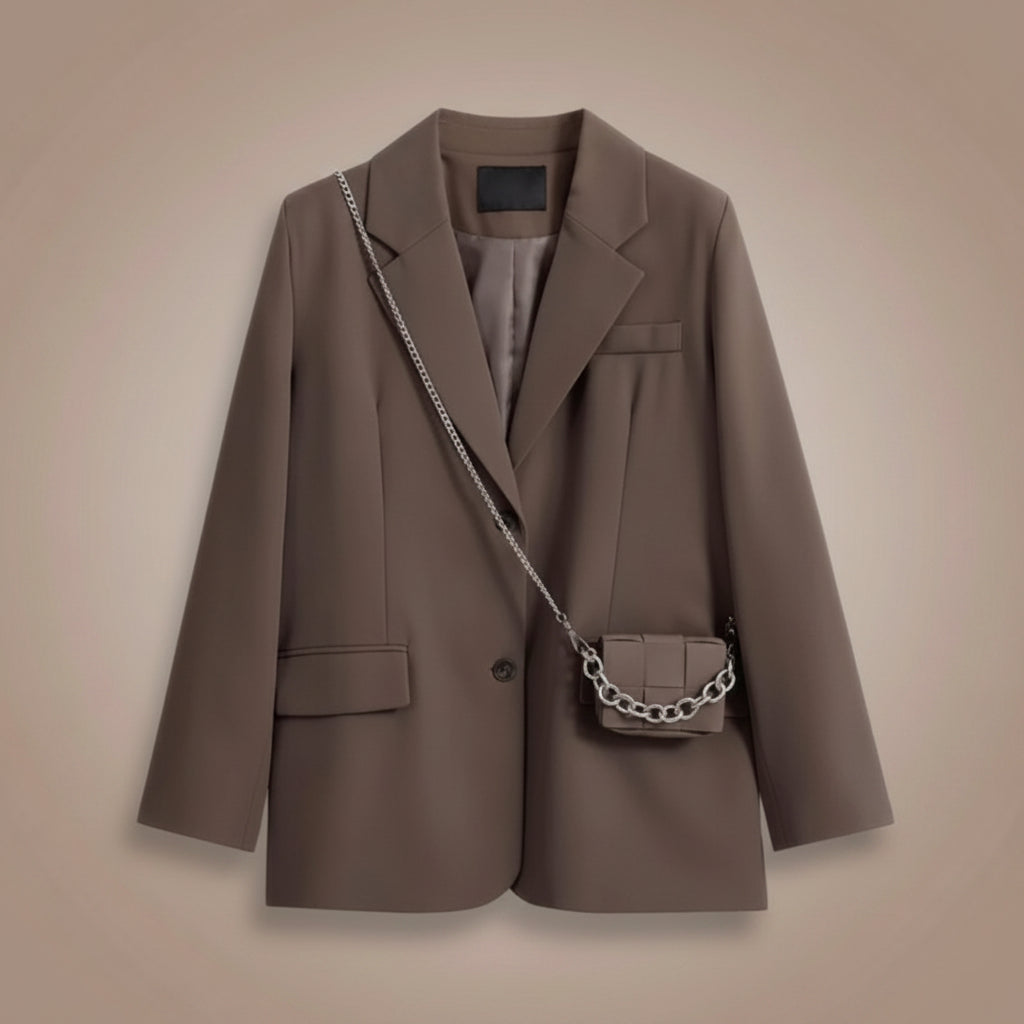 Spring Autumn Fashion Set Blazer, Shirt Mini Dress - Vusy Kawaii Shop