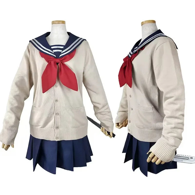 Himiko Toga My Hero Academia school uniform on mannequin, front view