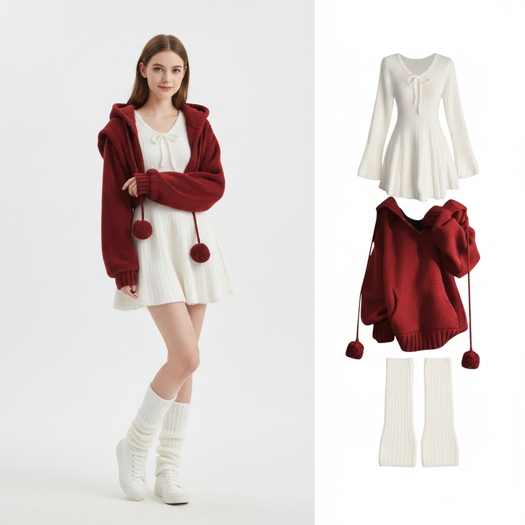 Spring Autumn Sweater Outfits Vintage Elegant Knitted - Vusy Kawaii Shop