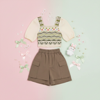 Slimming Slim Fit Square Collar Puff Sleeve Elastic Waist - Vusy Kawaii Shop