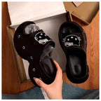 New Sanrios Hello Kittys Slippers Women Summer Fashion Wedge Platform Slides Girl Sandals Outdoor Soft Sole Beach Shoes Non Slip