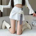 Elegantes Mädchen-Stil A-Linien Minikleid Handgemachter 3D Rosenrock
