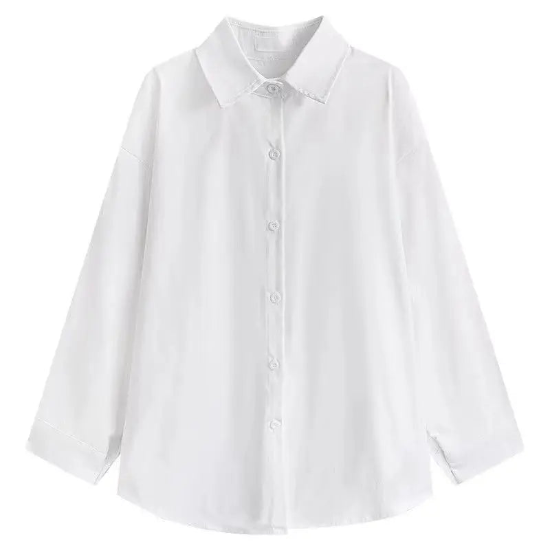 Cream cable knit cardigan with shirt tie and pleated skirt, open front cardigan