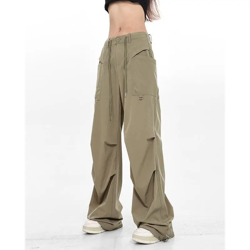 Women Spring Summer Tracksuit Korean Plaid Shirt Strap Loose - Vusy Kawaii Shop
