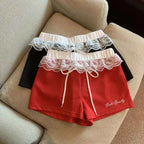 Sexy Low- Waist Embroidery Shorts Summer Casual Short Pants