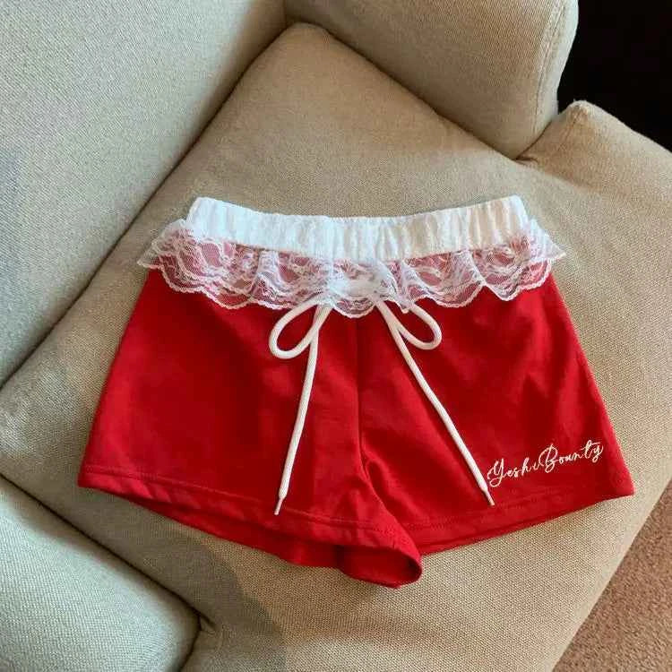 Sexy Low- Waist Embroidery Shorts Summer Casual Short Pants