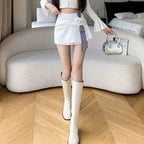 Elegant Girl Style A- Line Mini Dress Handmade 3D Rose Skirt