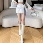 Elegant Girl Style A- Line Mini Dress Handmade 3D Rose Skirt
