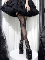 Punkcat Original Punk Style Lolita High Heels Subculture Design Niche Spicy Girl Y2k Shoes Japanese Vintage Gothic High Heels