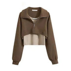 Autumn Fashion Polo Long Sleeve Top Vest Cargo Pants - Vusy Kawaii Shop