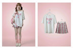 Harajuku Egirl T Shirt Korean Style Heart Print Gothic Off - Vusy Kawaii Shop