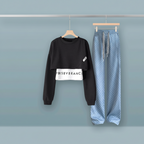 Spring Autumn Fashion Sportswear Suit Korean Sweater - Vusy Kawaii Shop