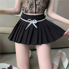 Pleated Mini Skirts Women JK Slim Simple Pure Streetwear