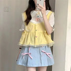 Long Sleeve Japanese Sweet 3 Piece Sets Kawaii Mori Girl - Vusy Kawaii Shop
