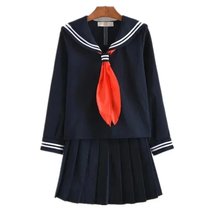 Himiko Toga navy sailor uniform with red scarf, front view