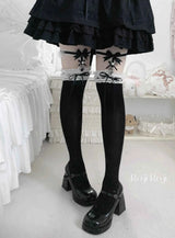 
black Knee socks