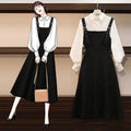 Ensemble Costume Printemps et Automne Femme Chemise et Robe