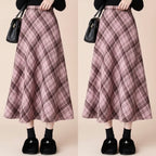 Autumn-Winter College Outfit Bow Cardigan, Shirt Plaid Set - Vusy Kawaii Shop