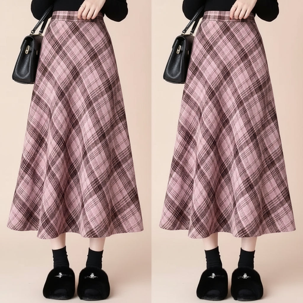 Autumn-Winter College Outfit Bow Cardigan, Shirt Plaid Set - Vusy Kawaii Shop
