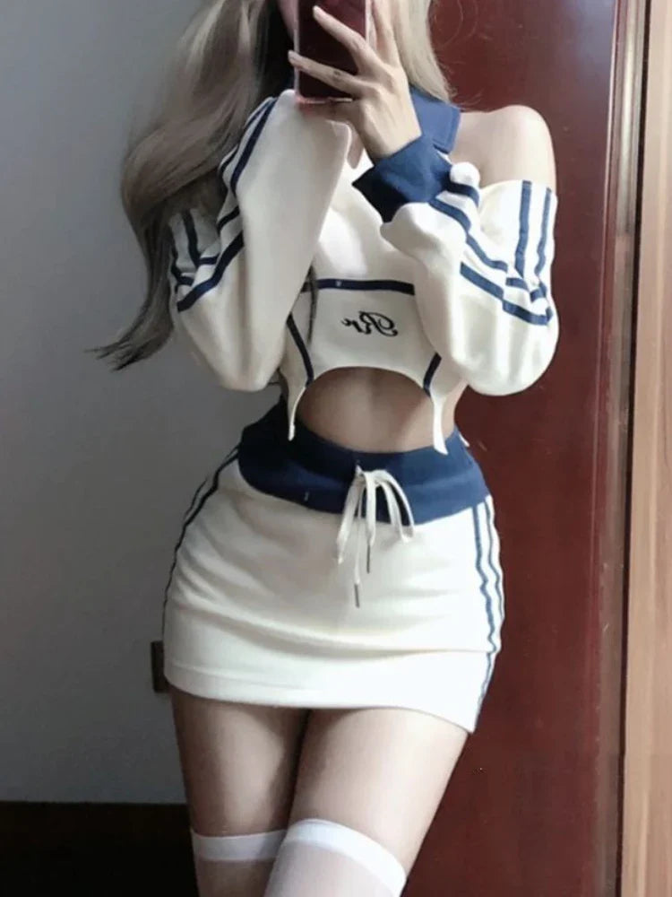 Autumn Sexy Spice Girls 2 Piece Set Women Sports Suit Women - Vusy Kawaii Shop