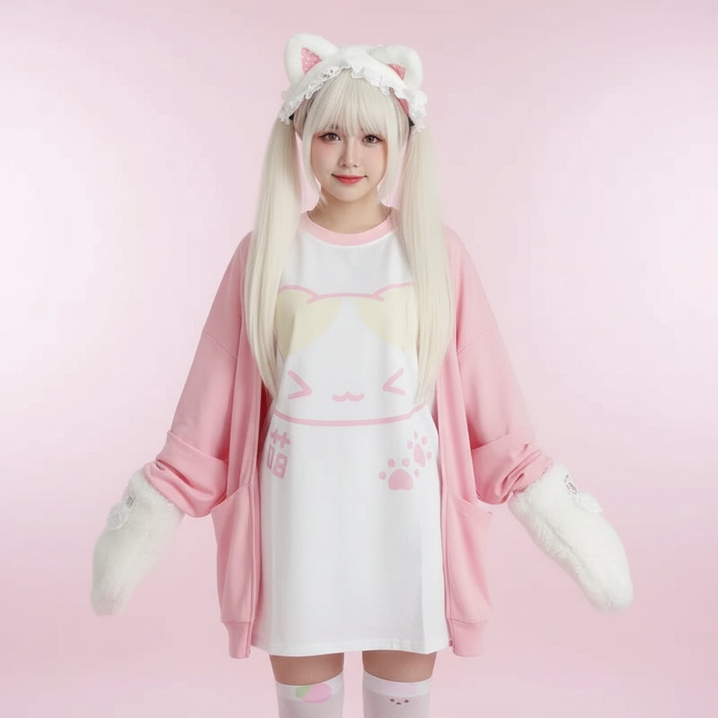 Japanese Grunge T-Shirt Aesthetics Harajuku Anime Cartoon - Vusy Kawaii Shop