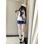 Preppy Style Sailor Uniform Sets Women Outfits Sailor Neck - Vusy Kawaii Shop