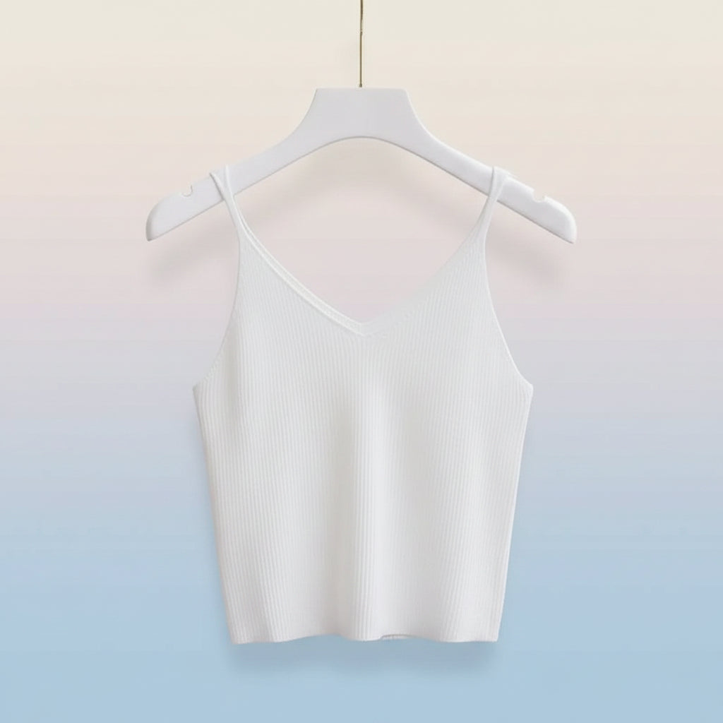 Summer POLO Short-Sleeved T-Shirt Top and Floral Suspender - Vusy Kawaii Shop