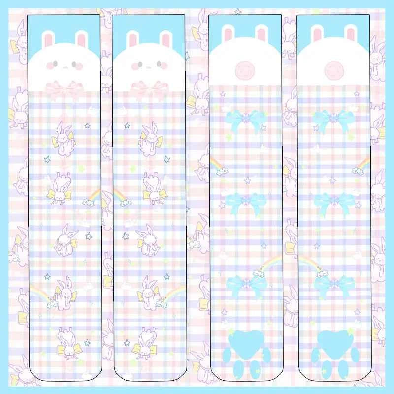 Japanese Sweet Mori Lolita Thigh Stockings Cute Angel Unicorn Kawaii Loli Soft Girl Over The Knee Stockings Halloween Role Play