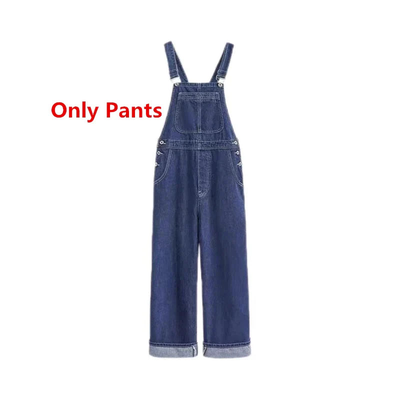 Women’s Preppy Style Sweatshirt and Denim Overalls Spring - Vusy Kawaii Shop