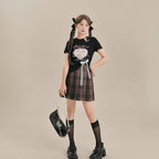 Sweetheart Bear Printed Soft Girl Slimming Crop Top Women - Vusy Kawaii Shop