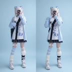 Japanese Woman Clothing with Removable Sleeve T-Shirts Short - Vusy Kawaii Shop