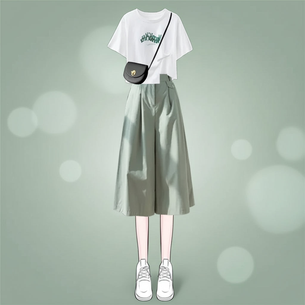 Fresh Summer Petite High-End Feel Dress Set Slimming - Vusy Kawaii Shop