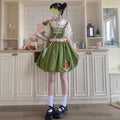 Japanisches Sommerkleid mit schmaler Taille, Schleife und Blütenknospen