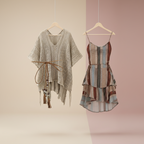 Elegant Knit Top Flowy Dress Spring Autumn Set - Vusy Kawaii Shop