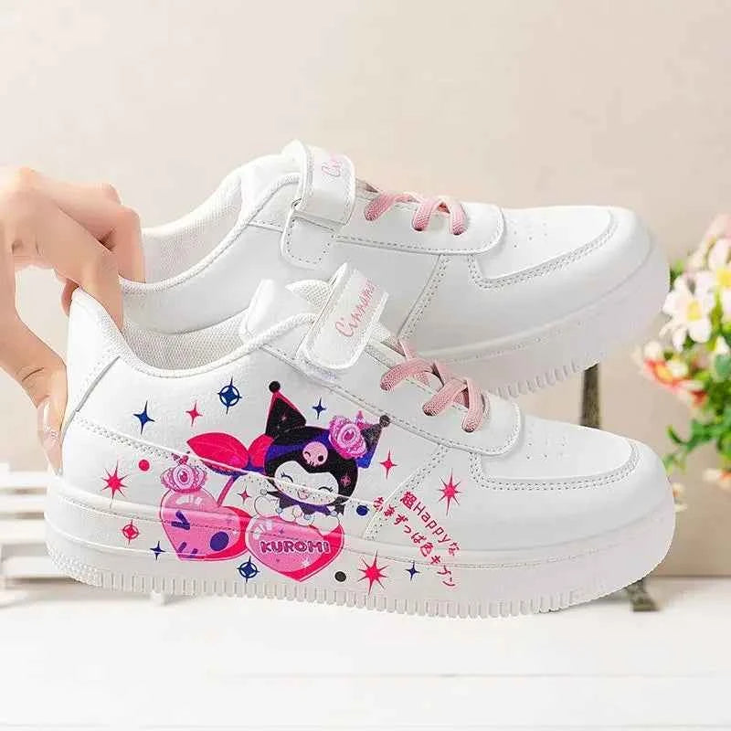 Anime Sanrios Cinnamoroll Shoes Woman Cartoon Kuromi Student Versatile Casual Breathable Board Shoes Girls Anti-Slip Sneakers