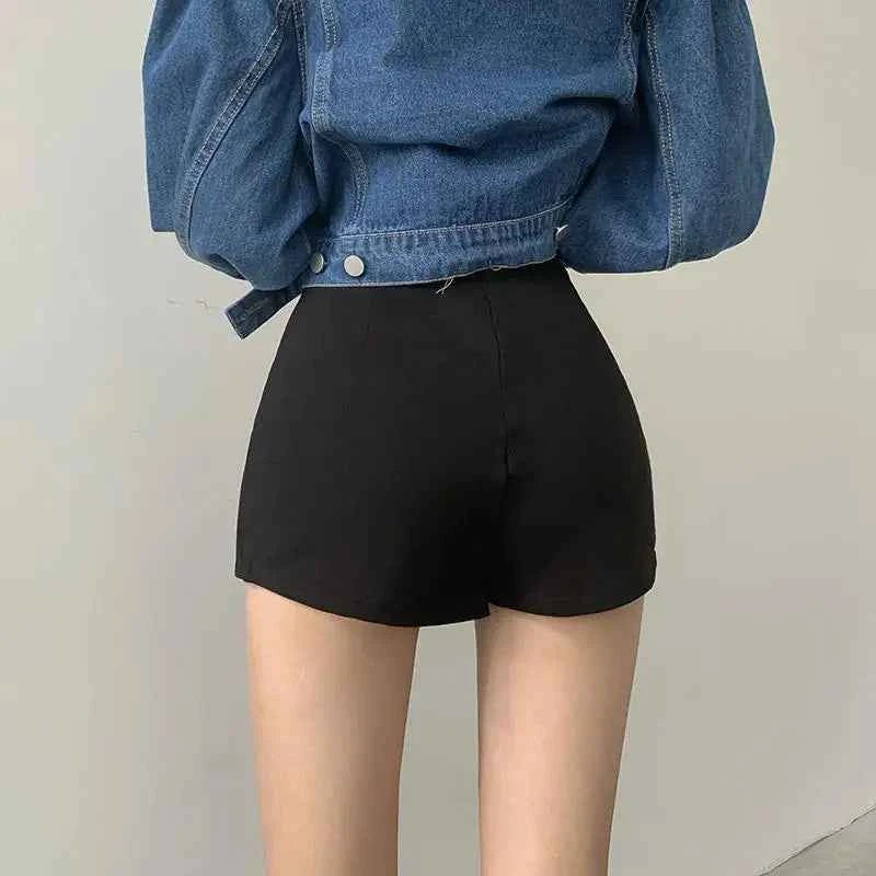 Black Split Mini Skirt for Women