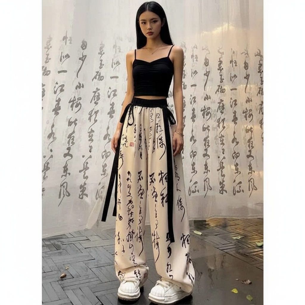 Calligraphy Pants - Modelo sola