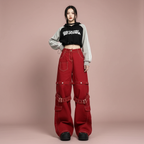 Cargo Jeans Red - Frente completo