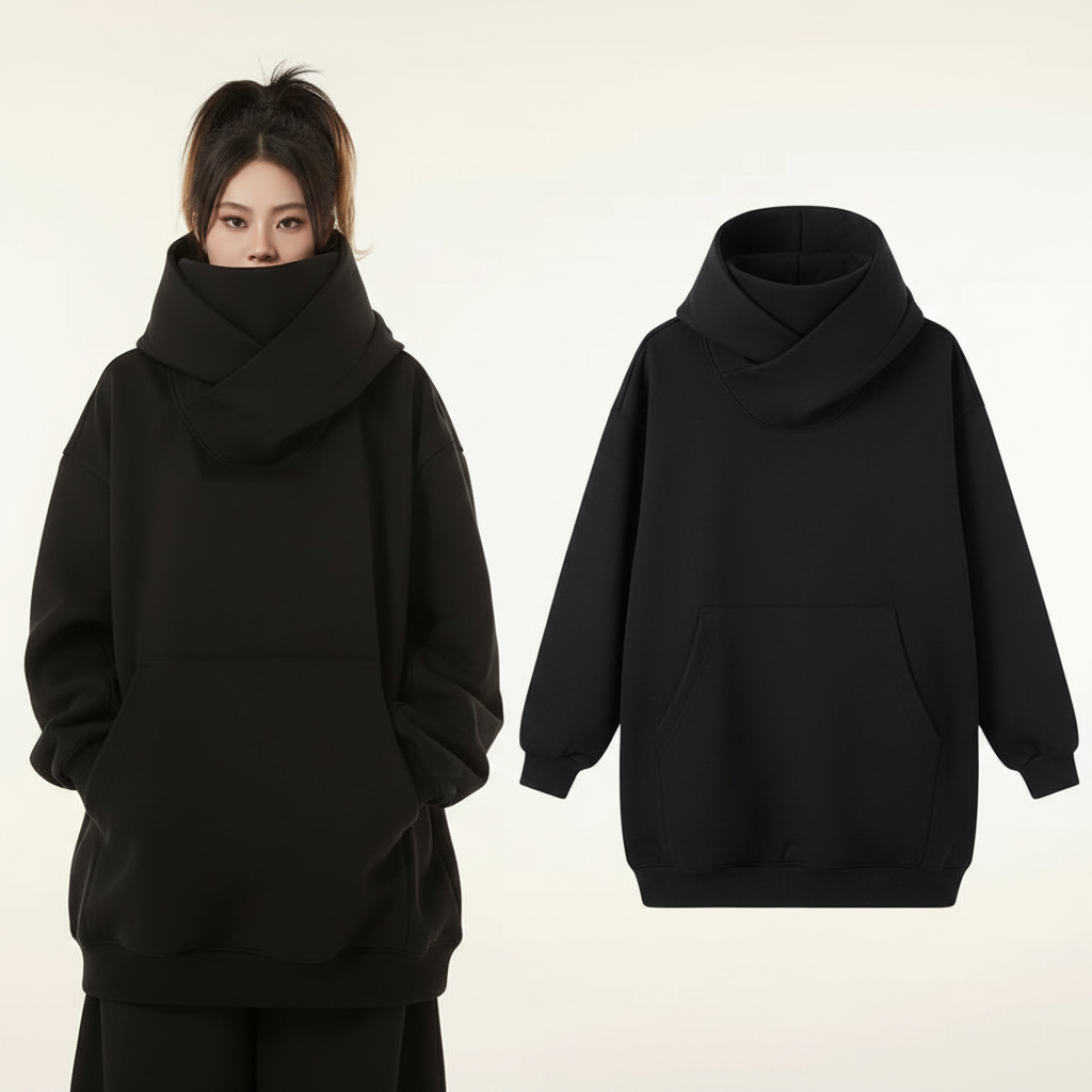 Sweat à capuche streetwear japonais décontracté