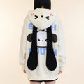 Niedlicher Hoodie mit Hundeohren, langohrige Jacke