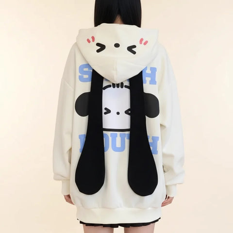 Floppy Dog Ear Hoodie front view