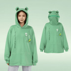 Japanischer Süßer Frosch Pullover Hoodie