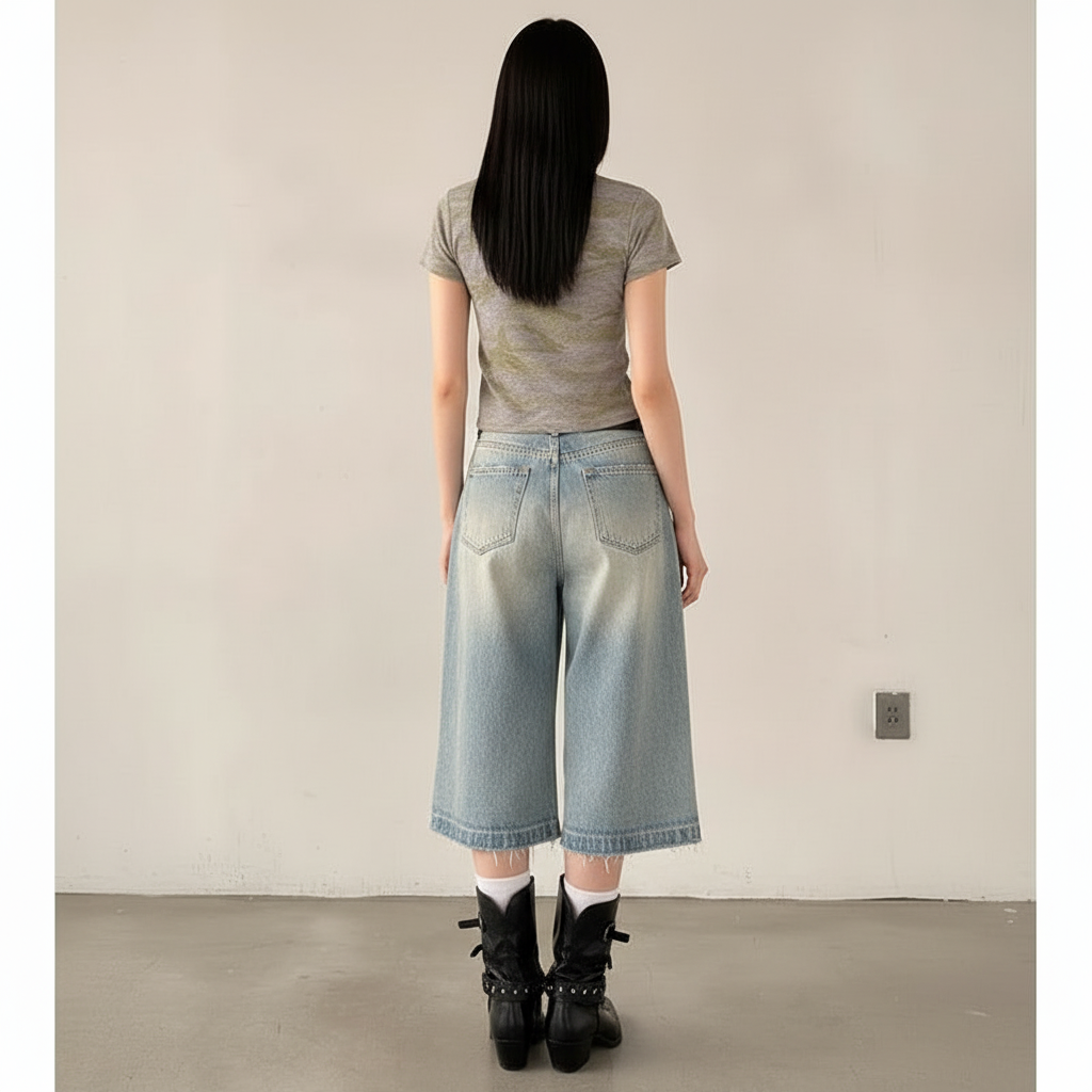 Denim Shorts Trasera v2