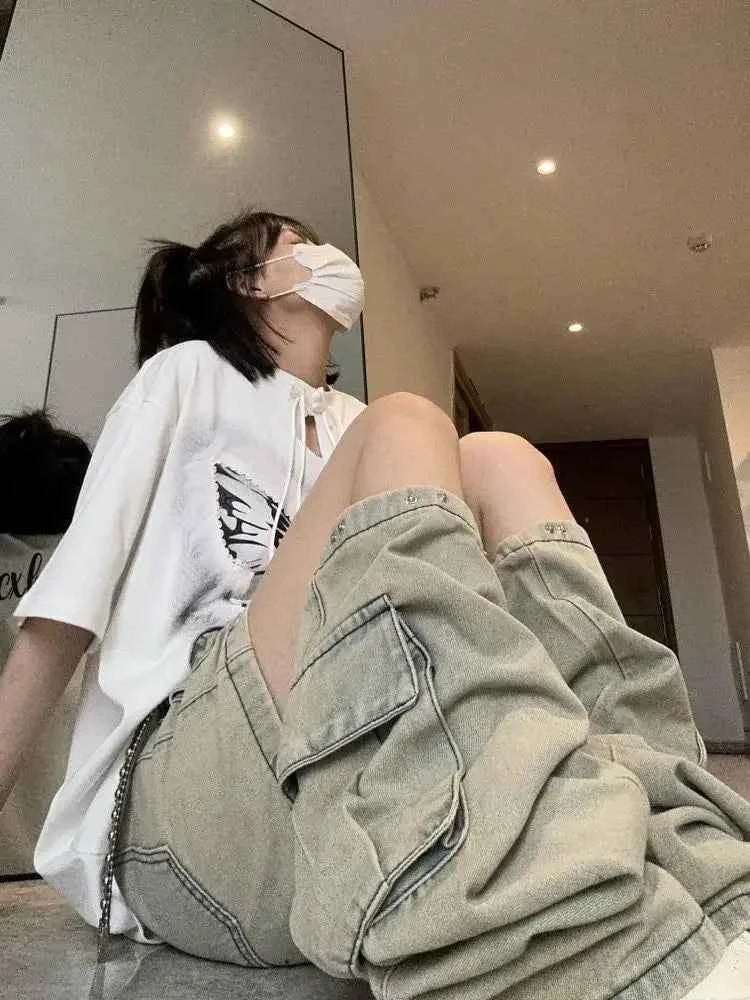 Detachable Cargo Jeans for Women
