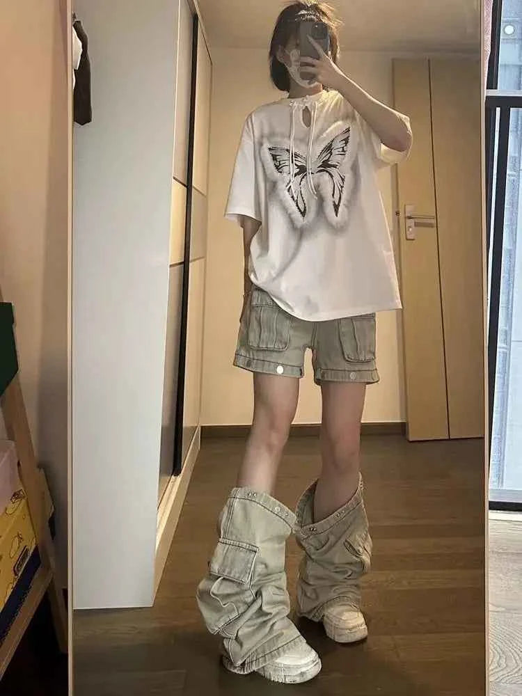 Detachable Cargo Jeans for Women