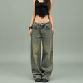 Trendy Oversized Distressed Jeans for Kawaii Fashion