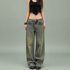 Distressed Jeans - Plano medio